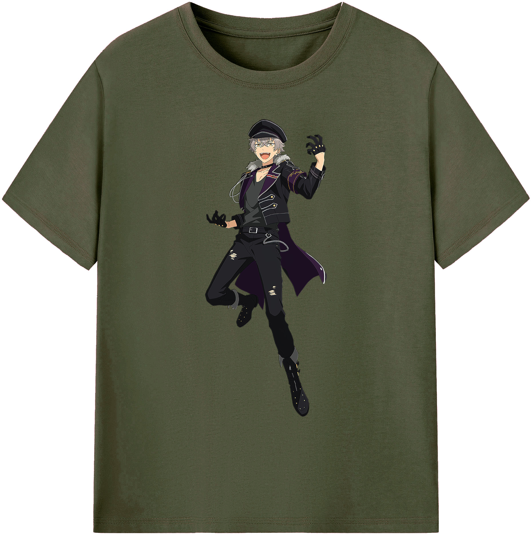 （画像用） あんさんぶるスターズ! Ensemble Stars 綿100％ メンズ半袖Tシャツ｜肌触りやわらか＆通気性